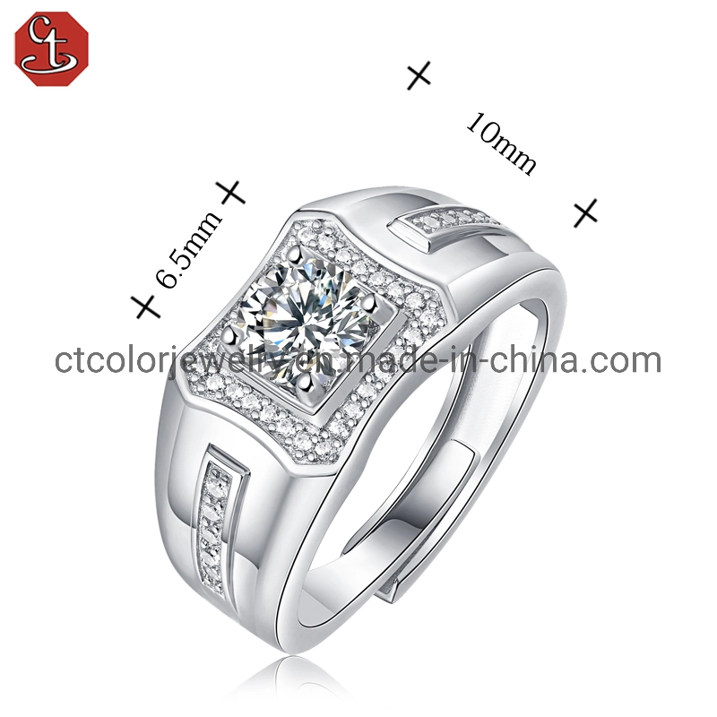 men′s wedding diamond ring fashion jewellery wholesale moissanite ring