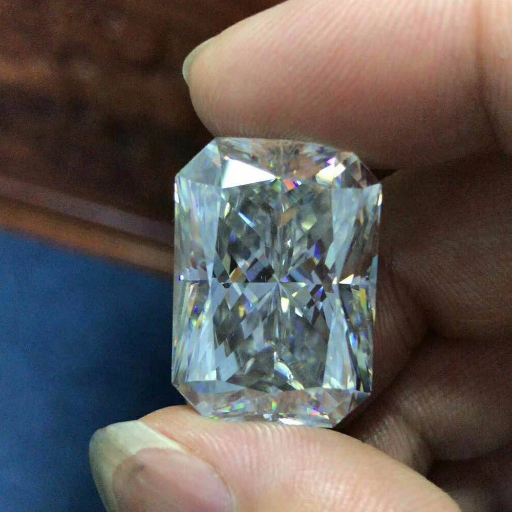 Loose Gemstone Wholesale Radiant Cut Moissanite Diamond Def Color Moissanite Stone Price Per Piece